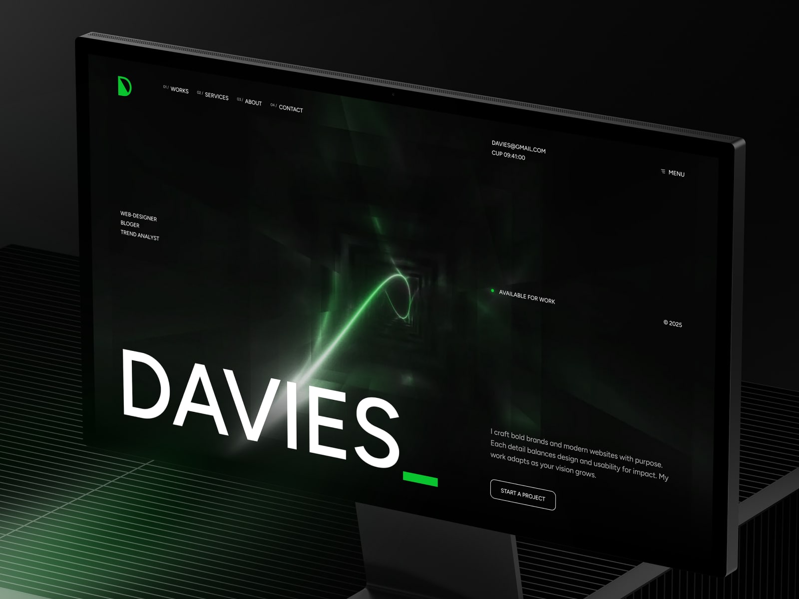PortfolioDav template preview