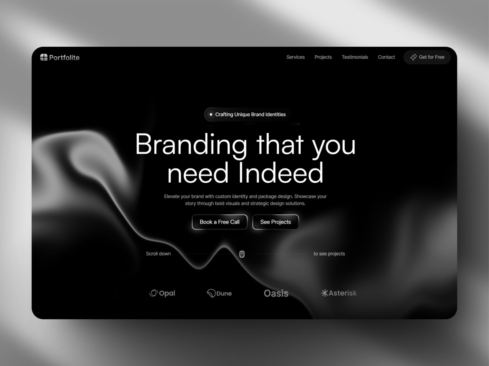 Portfolite template preview
