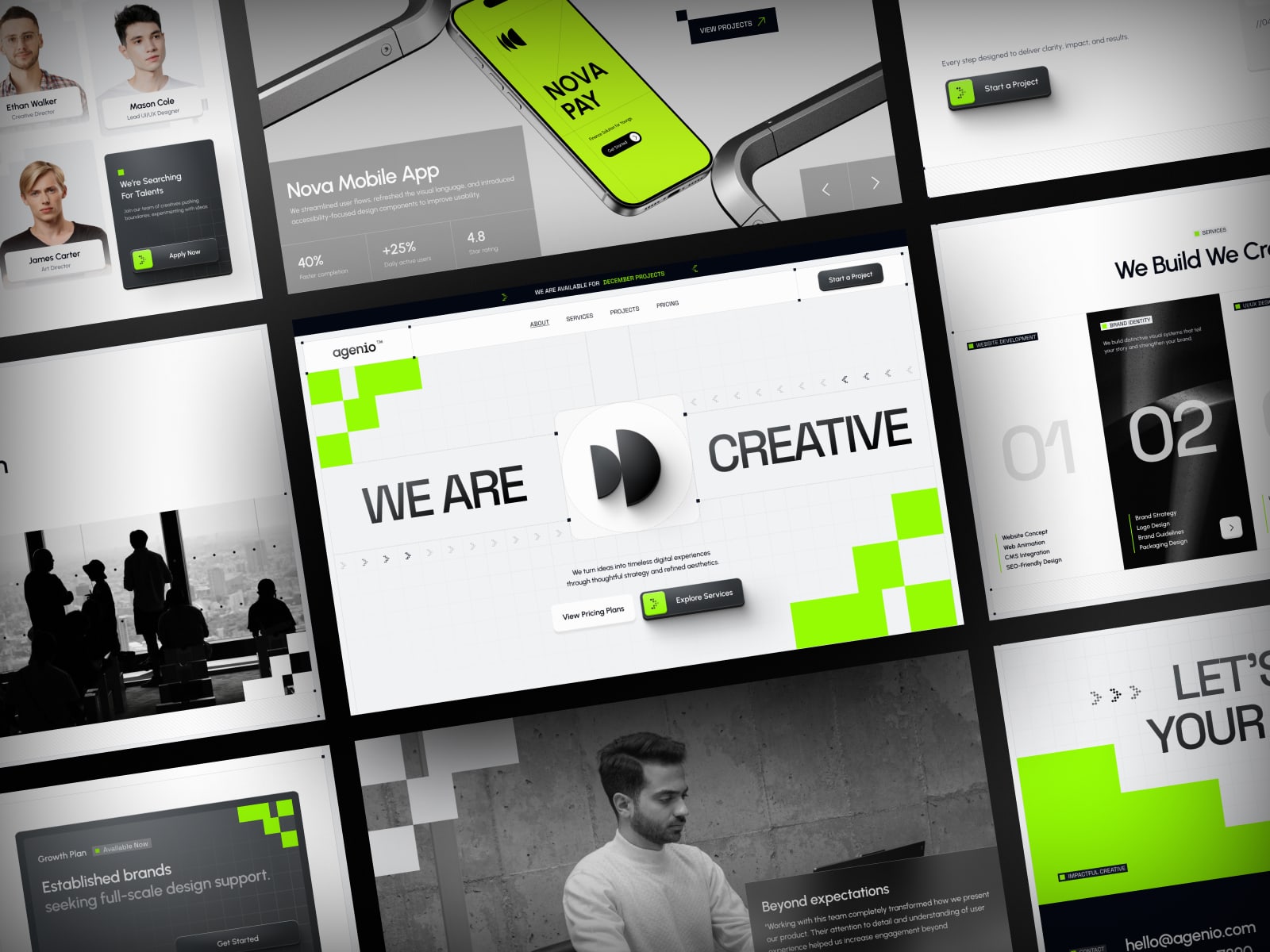 AgencyIO template preview