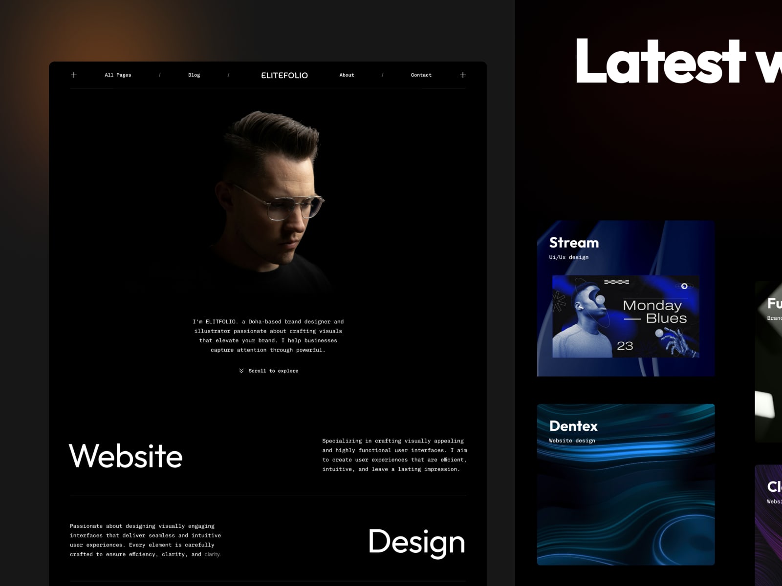 Elitefolio template cover