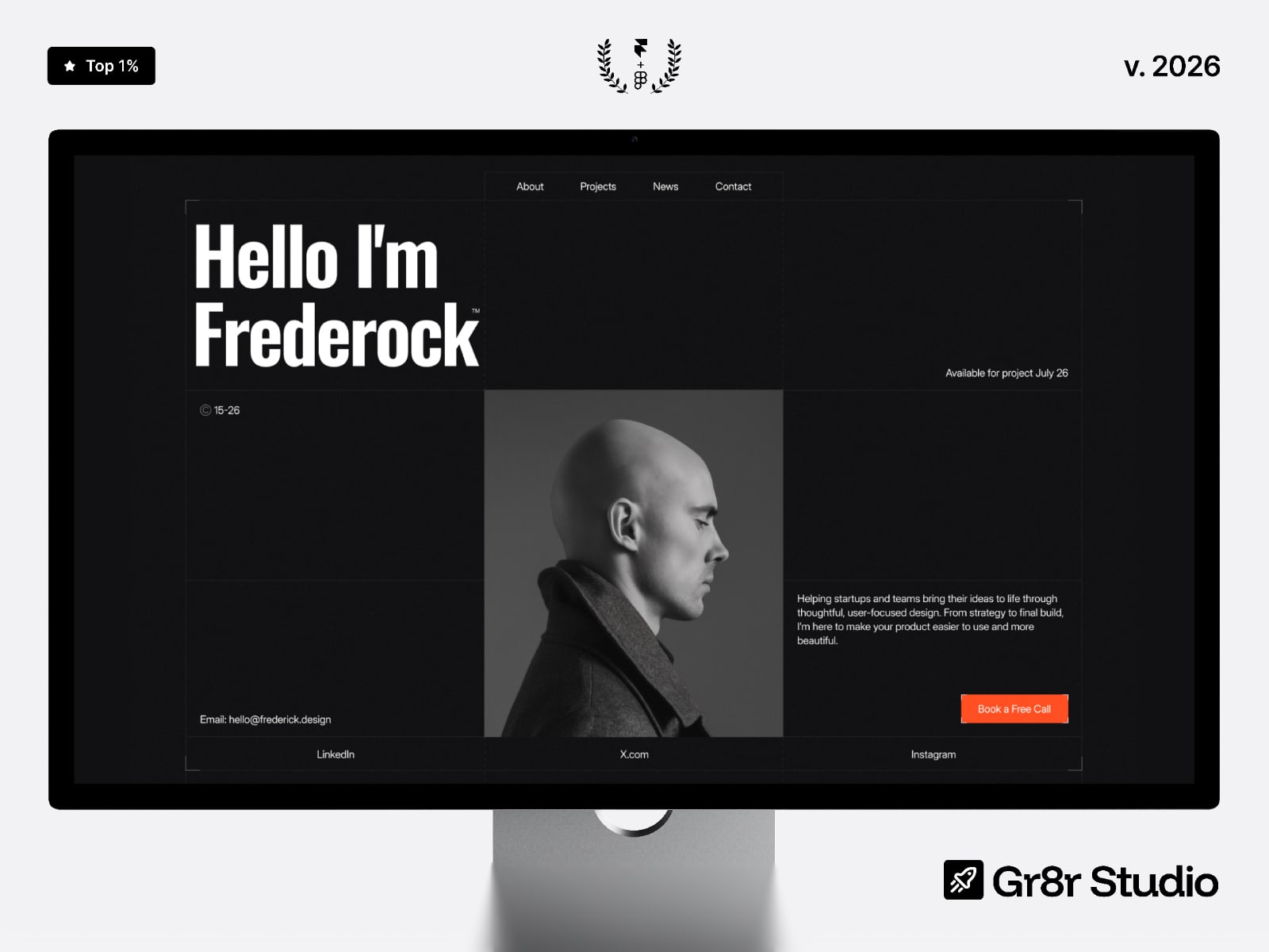 Frederock template cover