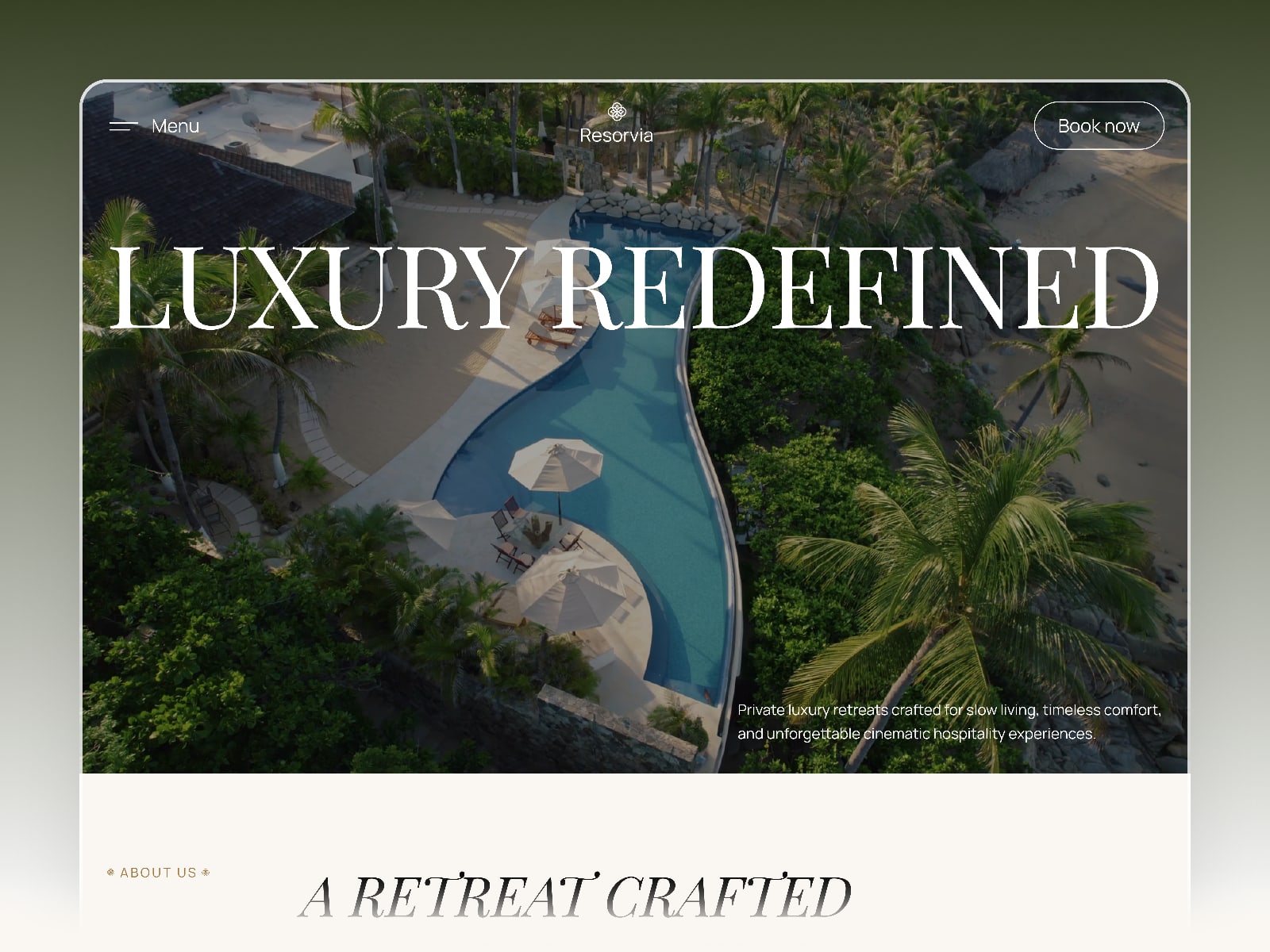 Resorvia template preview