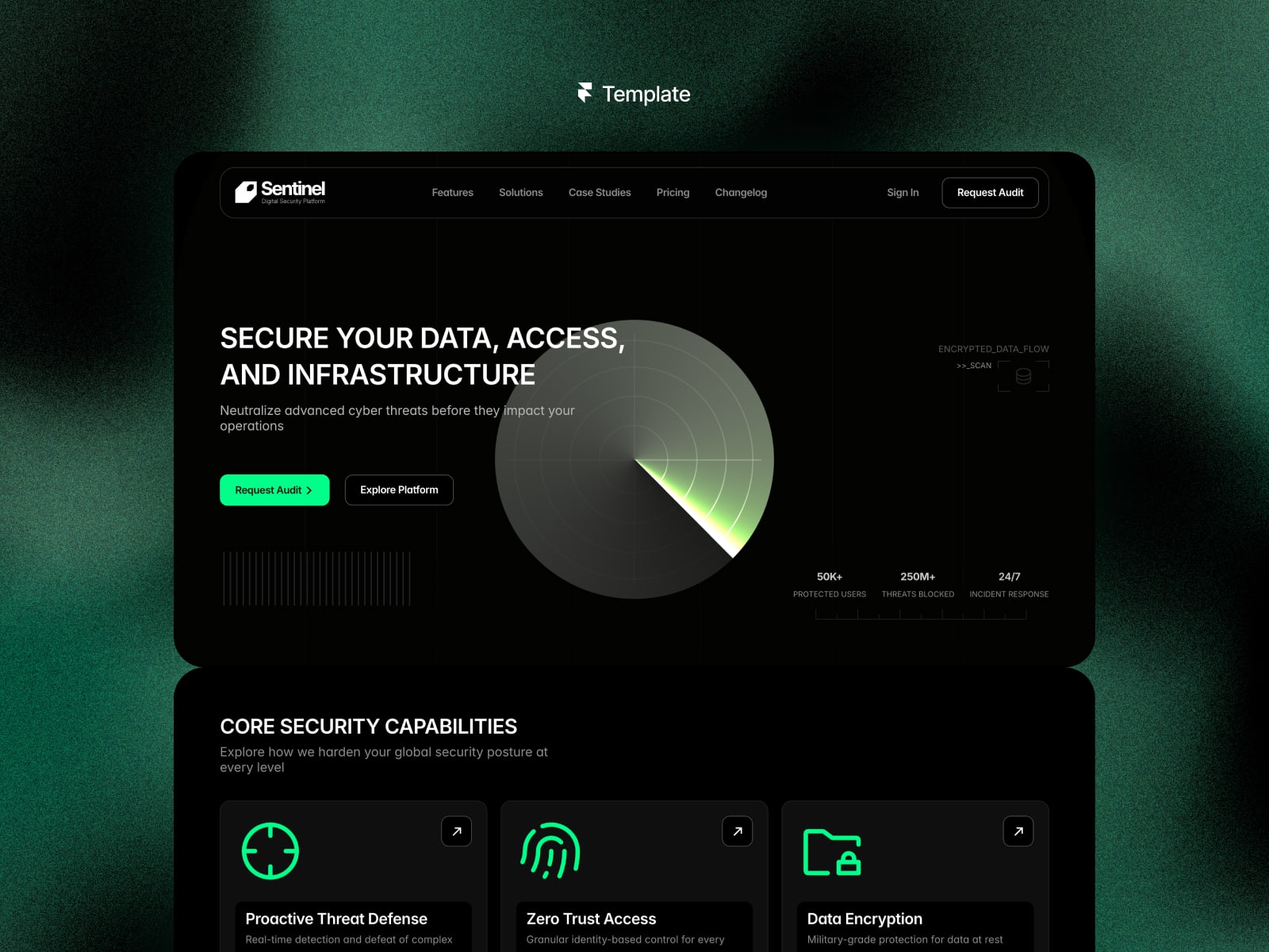 Sentinel Pro template cover