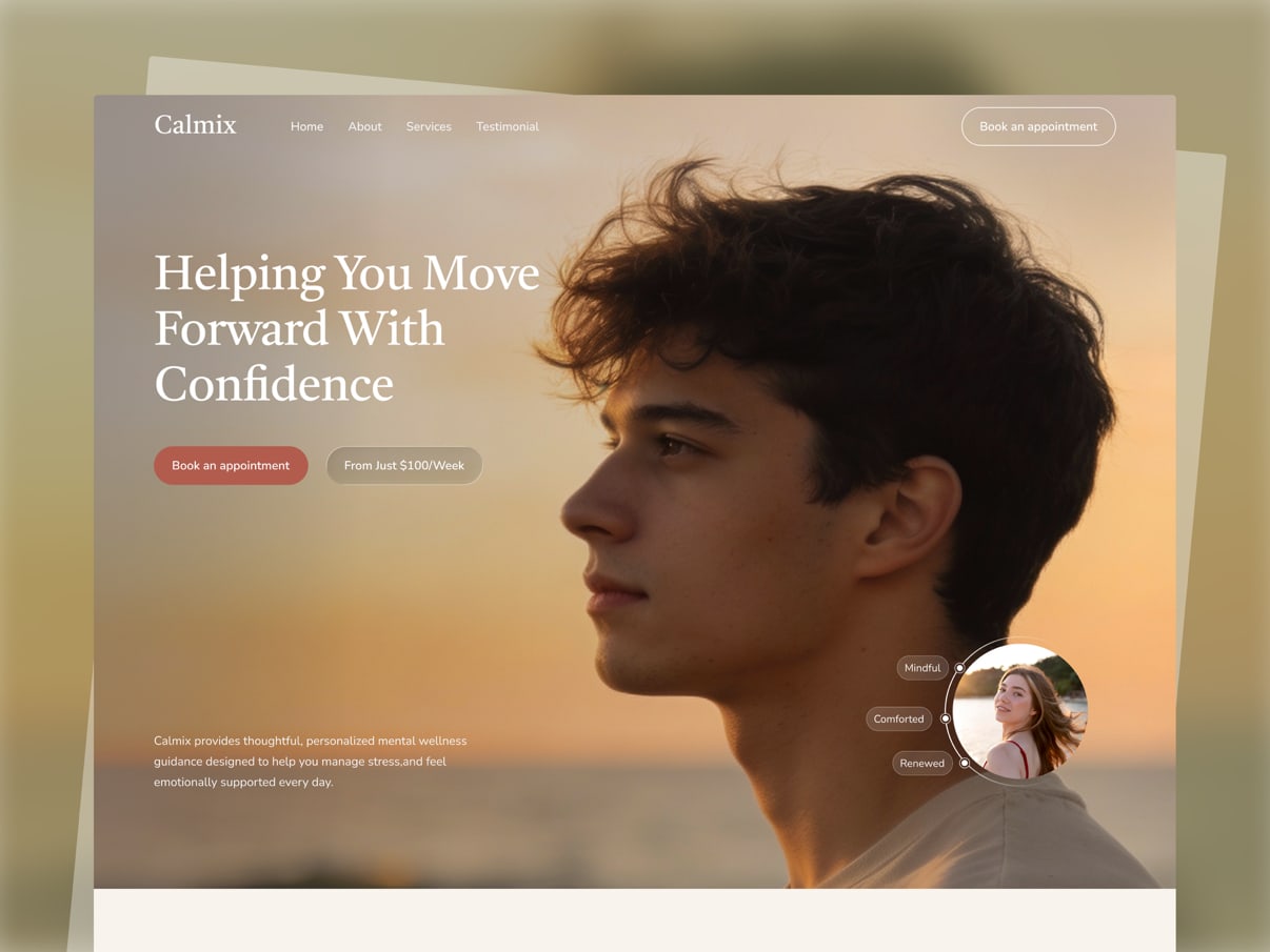 Calmix template preview