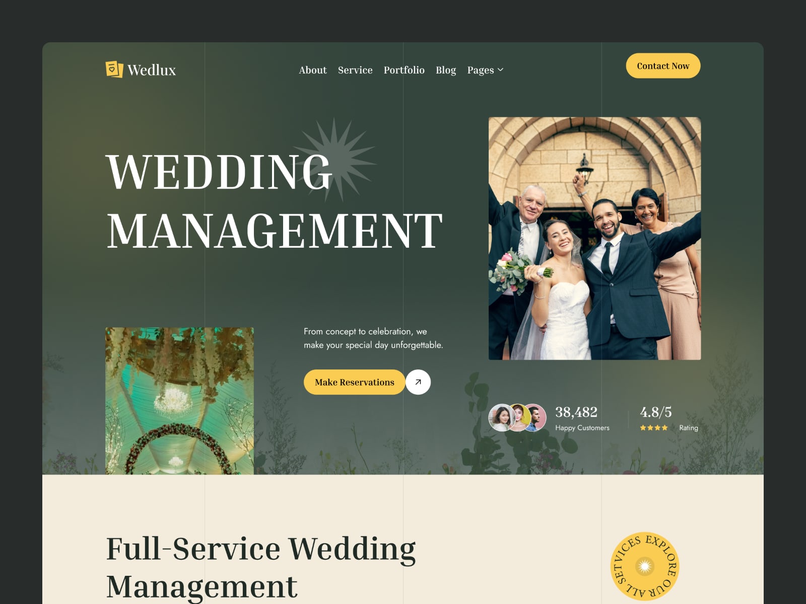 Wedlux template cover
